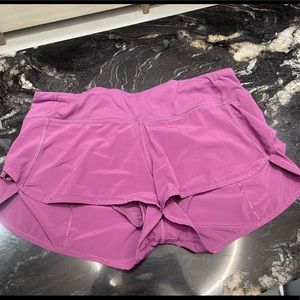 Purple/ Mauve lululemon speed up short